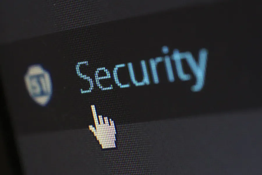 Digital padlock representing cyber security